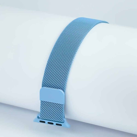 Ремешок для Apple watch 38/40/41mm Milanese Loop Band Cornflower